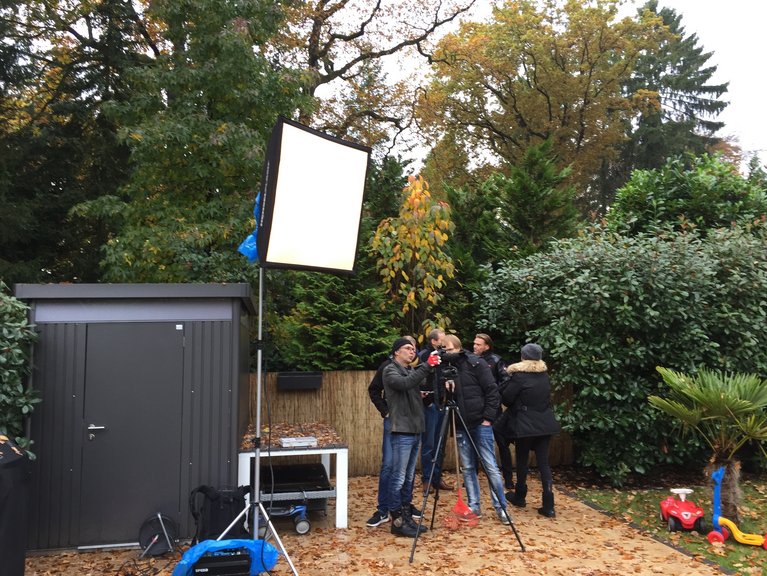 Shooting im Garten eines Kunden